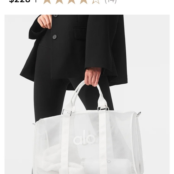 ALO Yoga White mesh duffle! NWT! - Picture 8 of 8